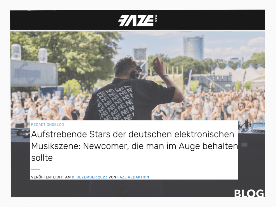 DJ NUS newcomer musician from Bonn, Germany @ Techno magazine FAZEmag