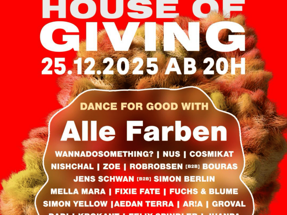 DJ NUS (Köln/Bonn) @ Ritter Butzke Berlin, House of Giving w/ Alle Farben, 25.12.2025, Melodic Techno, House, Sauna, Mainfloor, DJen, Gig, Party, Club, Minimal, Tech-House, Organic, Afro House